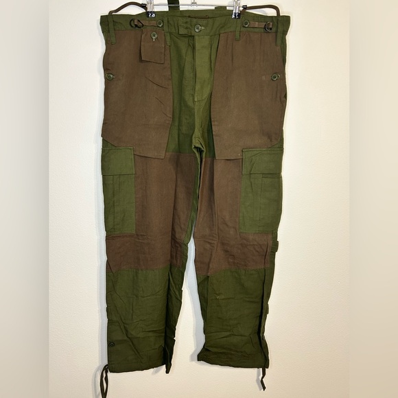 MNML Men's Green and Brown Pants - Picture 1 of 5